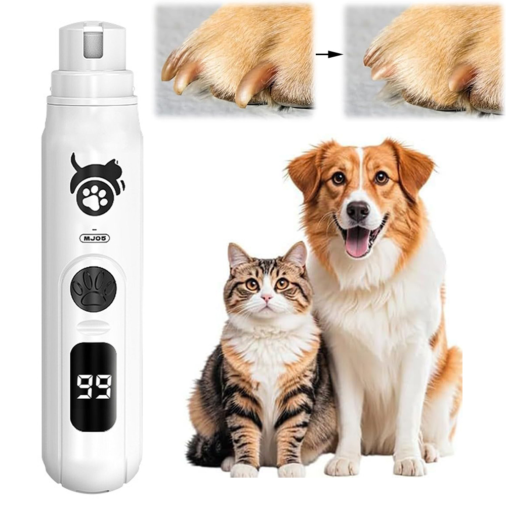 Pet Nail Grinder - مطحنة أظافر الكلب 3 سرعات اهتزاز