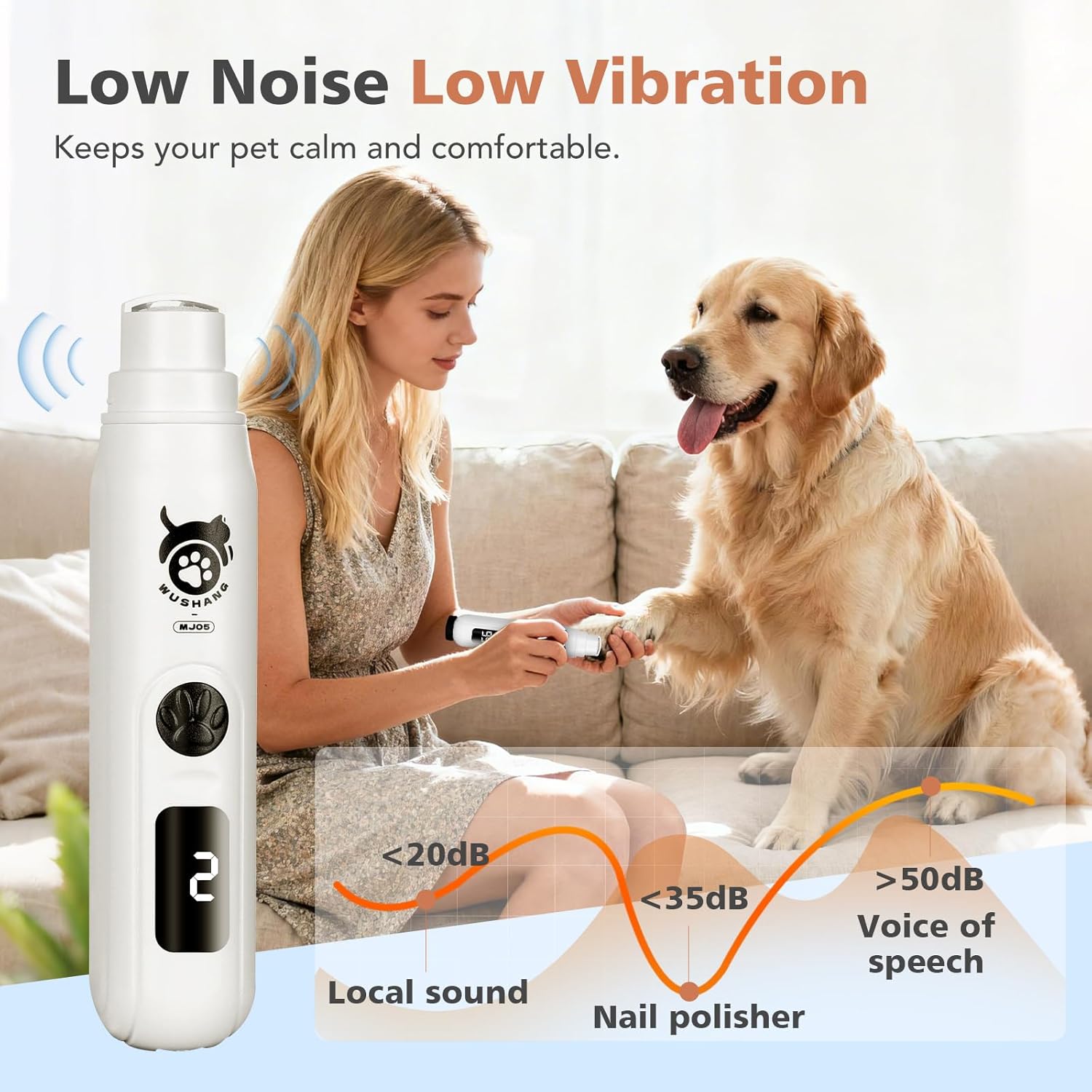 مطحنة أظافر الكلب 3 سرعات اهتز - مراجعة Pet Nail Grinder وسعره