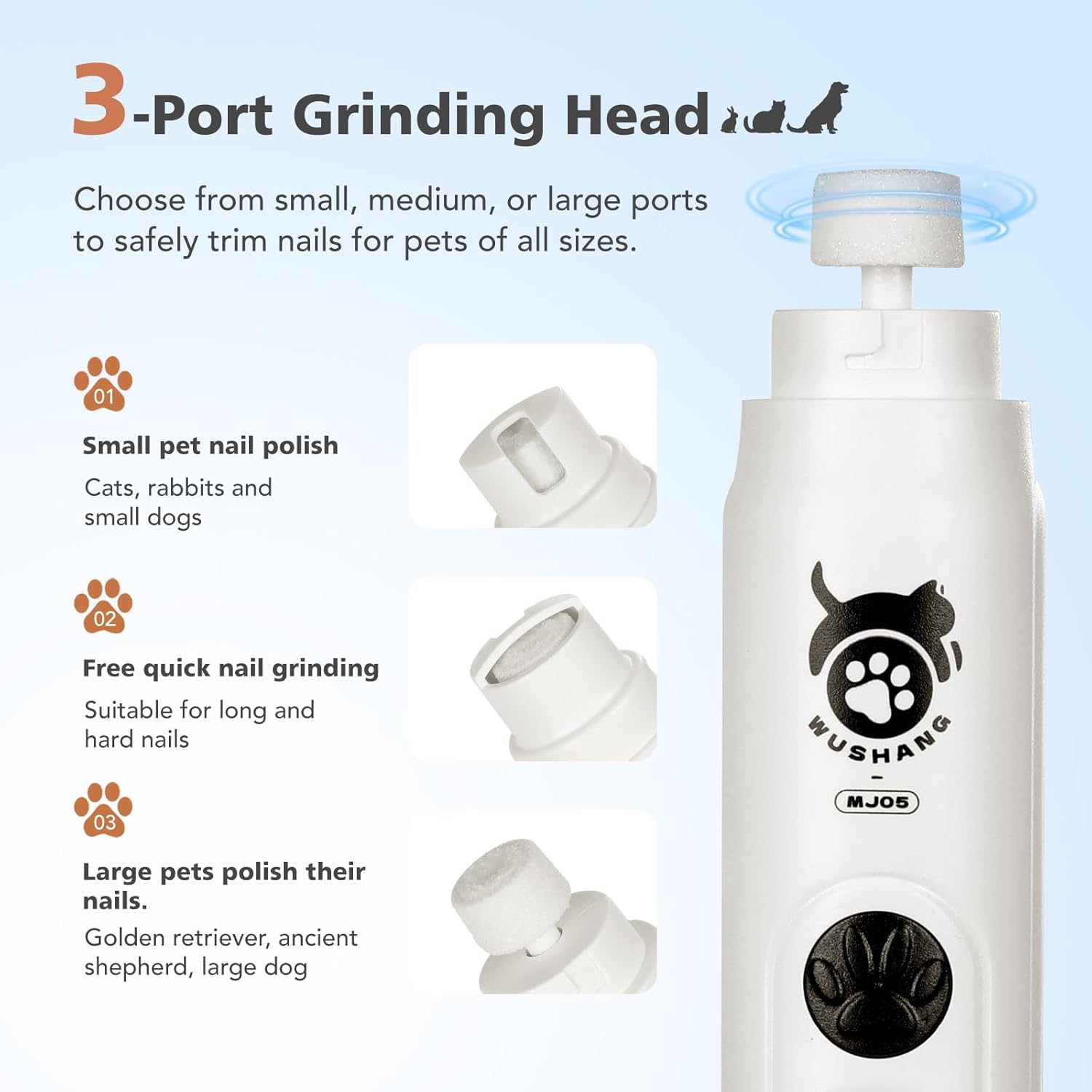 مطحنة أظافر الكلب 3 سرعات اهتز - مراجعة Pet Nail Grinder وسعره